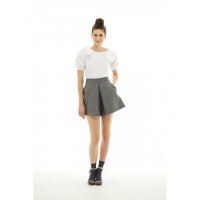 Knitted Short Skirt (grey)