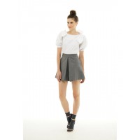Knitted Short Skirt (grey)