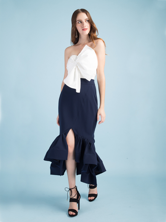 Lydia Ribbon Top(white)